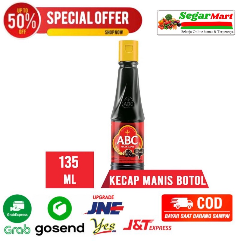 

Kecap ABC Manis 135 ML Botol Kedelai Hitam Segarmart Bandung