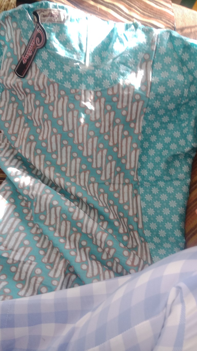 Ada Jumbo Xxxxxl Ld 120 Tunik Seling Soft Andjani Tunic Batik Seragam Kantor Kerja Muslim Asli Solo