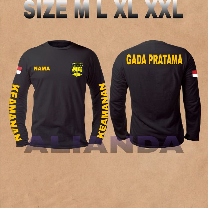 KAOS GADA PRATAMA TANGAN PANJANG/KAOS ATASAN SECURITY TANGAN PANJANG