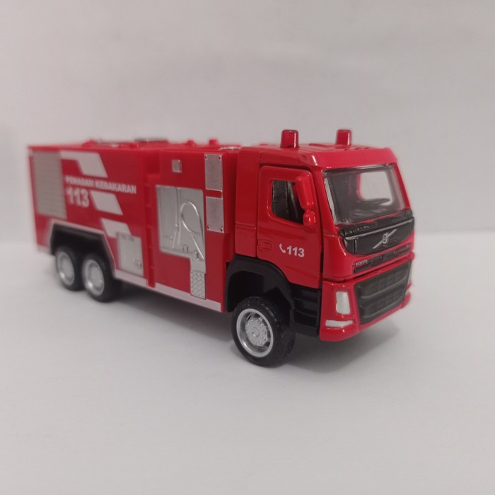 Diecast mobil truk pemadam kebakaran Apolo Fire engine truck rescue