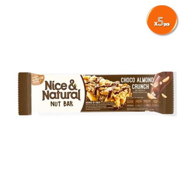 

BELI Nice & Natural Nut Bar Choco Almond Crunch 30 gr x 5 Pcs