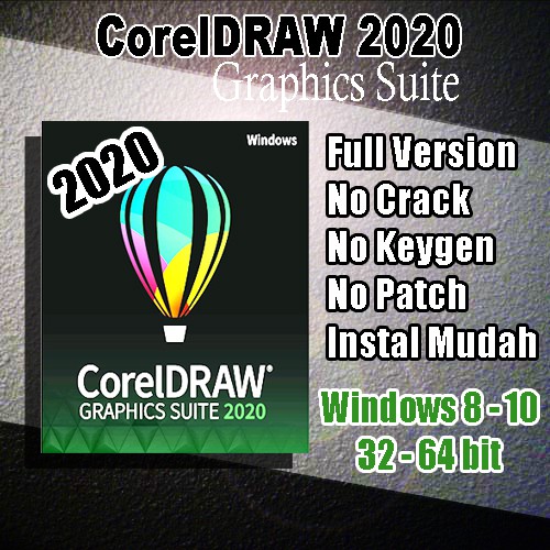 COREL DRAW 2020 - 32/64bit - FULL VERSION