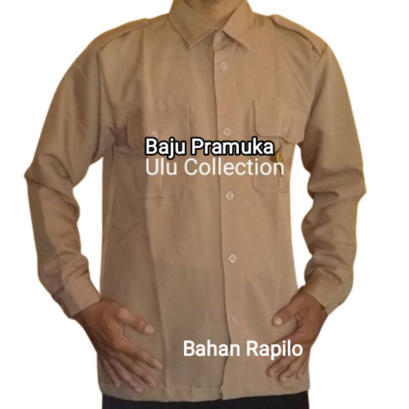 Baju Pramuka Cowok Lengan Panjang Rapilo Twis