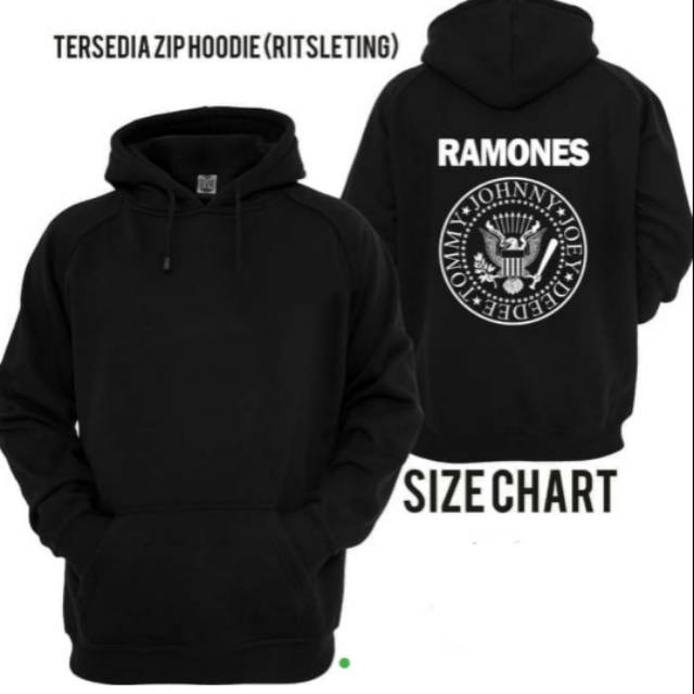 Kaos hoodie jaket sweater band ramones