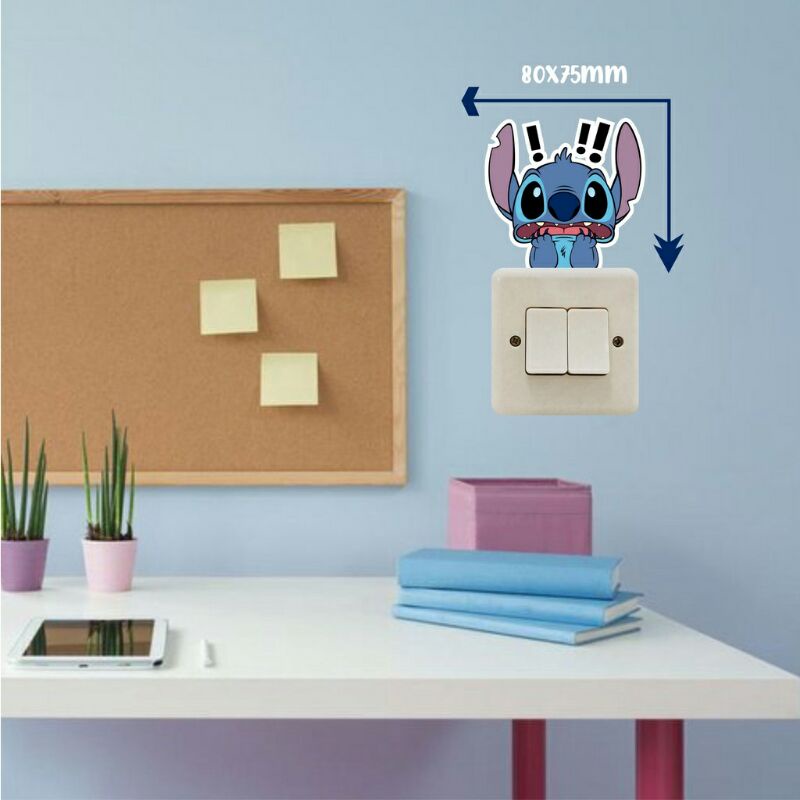 

sticker saklar bentuk stitch