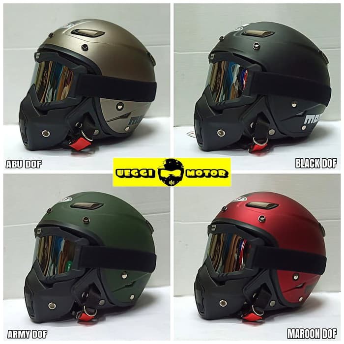 SALE Helm Retro Jpn momo japstyle - Hitam