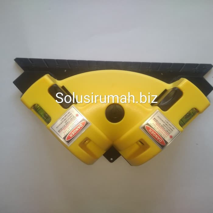 SIKU TUKANG LASER SIKU ANGLE GARIS WATERPASS KUNING HITAM