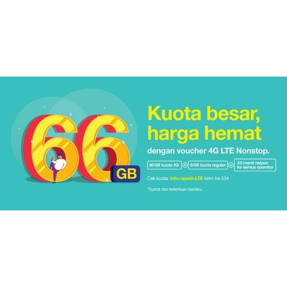 Voucher Data Three 66gb / Vocer kouta tri 66gb