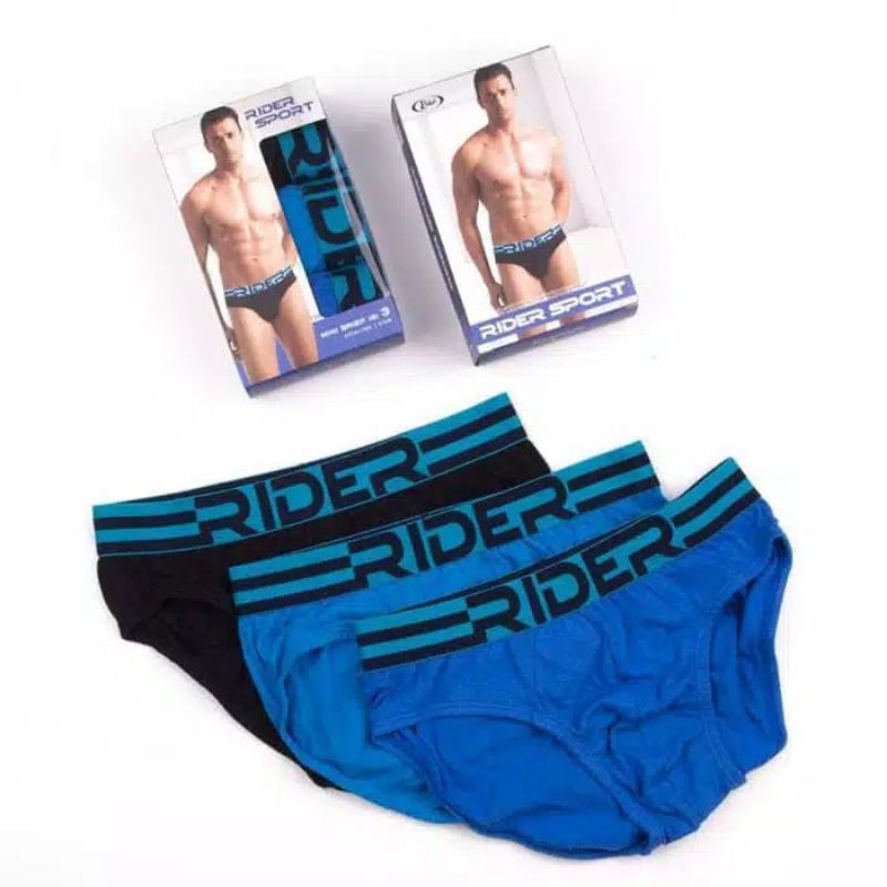 RIDER sport Brief Man R762B Sekotak isinya 3Pcs