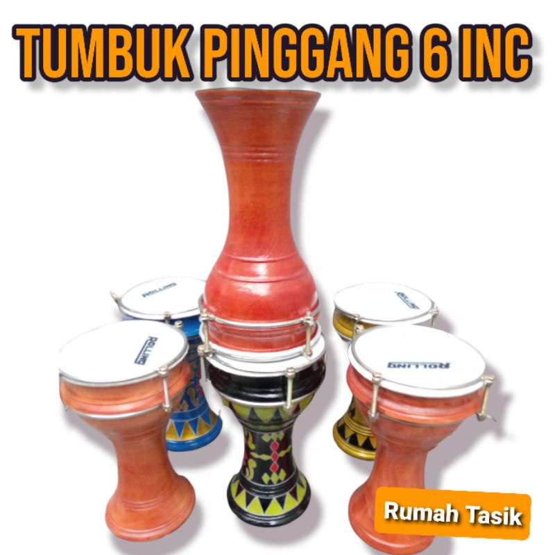 Tumbuk Pinggang Mini Mainan Anak  / Tumbuk Pinggang Alat Musik Islami 6 Inc