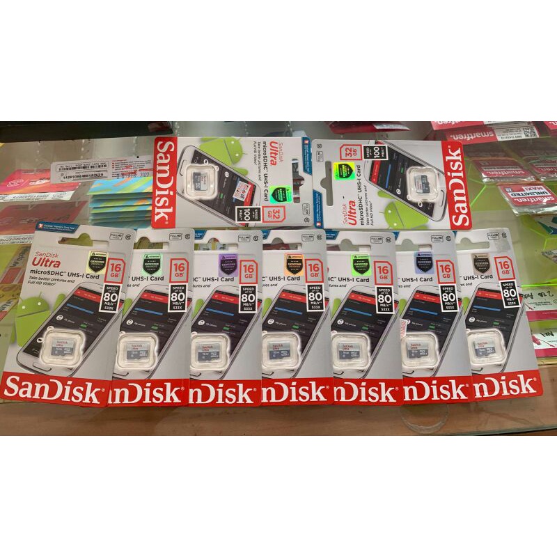 Promo memory sandisk 16gb / memori 16gb garansi