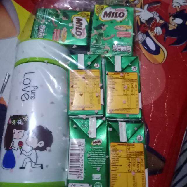 

Milo 6pcs free botol kaca