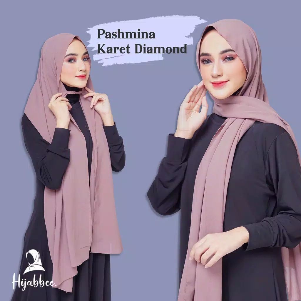 PASHMINA INSTANT TALI KERUT / PASHTAN KARET ORI DIIA