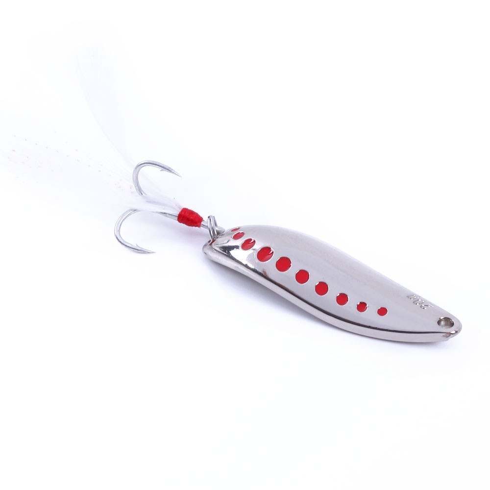 HENGJIA 1PCS Metal Sequin Spoon Umpan Pancing  7.5g 10g 15g 20g Swimbait Fishing Lures Ikan Bass Bait Wobbler Tackle