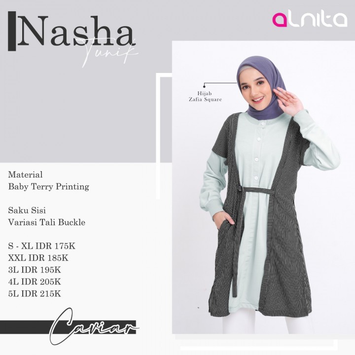 BISA COD - TUNIK ALNITA NASHA - SERAGAM TUNIK ALNITA TUNIK ATASAN WANITA