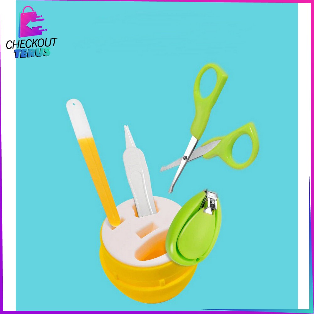 CT C285 Gunting Kuku Bayi Set Baby Care Kit 4IN1 Baby Nail Clipper Set  Manicure Set Bayi Gunting Kuku Warna Bayi