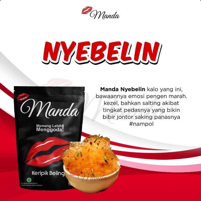 Paket Reseller MANDA BELING 1 DUS isi 30 PCS - Keripik Beling Manda Extra Daun Jeruk