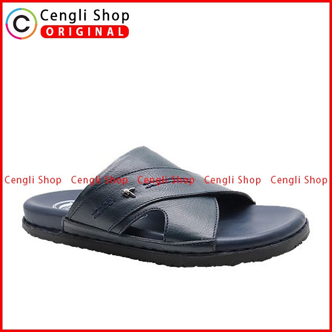 SANDAL PLAYBOY SLIDE CASUAL PRIA ORIGINAL KULIT ASLI ORI TERBARU PLY5