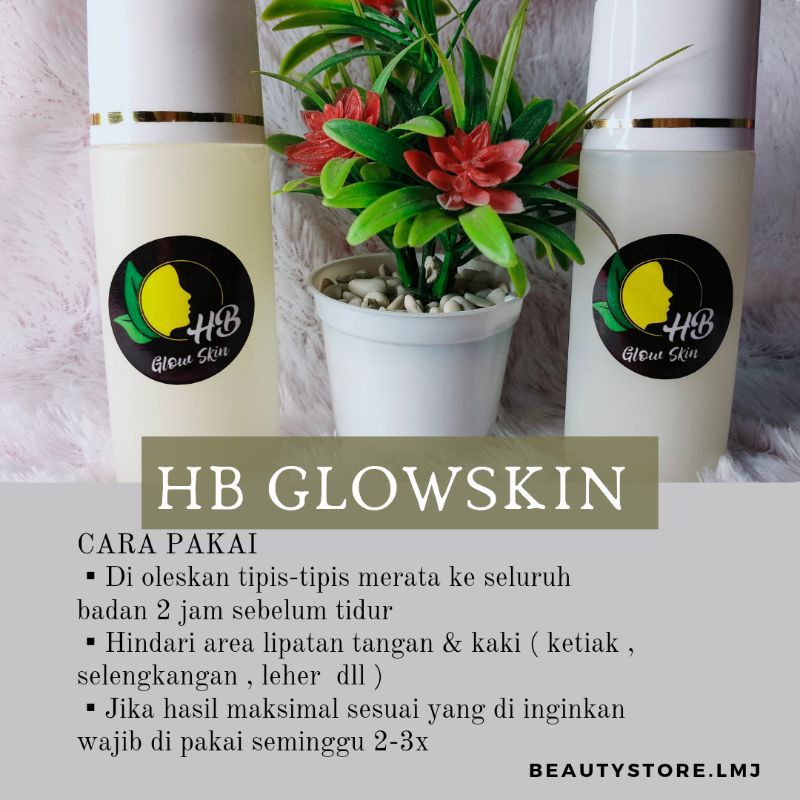 HB Glowskin||lotionpemutih badan||lotion ampuh