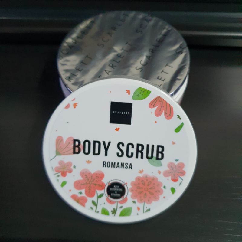 Scarlett Body Scrub with Glutatione &amp; vitamin E (250g) original B.pom