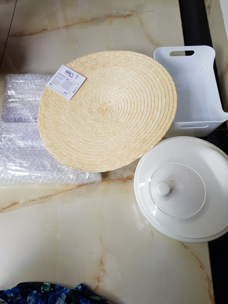 Alas Piring Alas Makan Anyaman Daun Palem Sluten