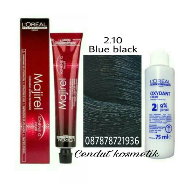 Loreal Majirel 2 10 Blue Black Cat Rambut Hair Color Pewarna Rambut