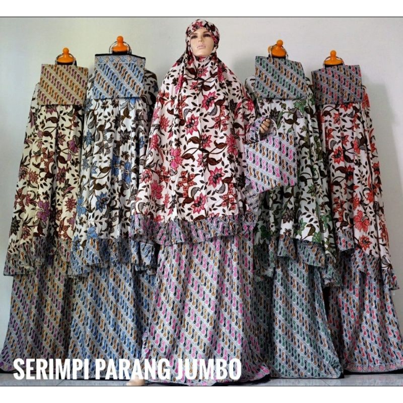 Mukena Bali Serimpi Parang Jumbo.