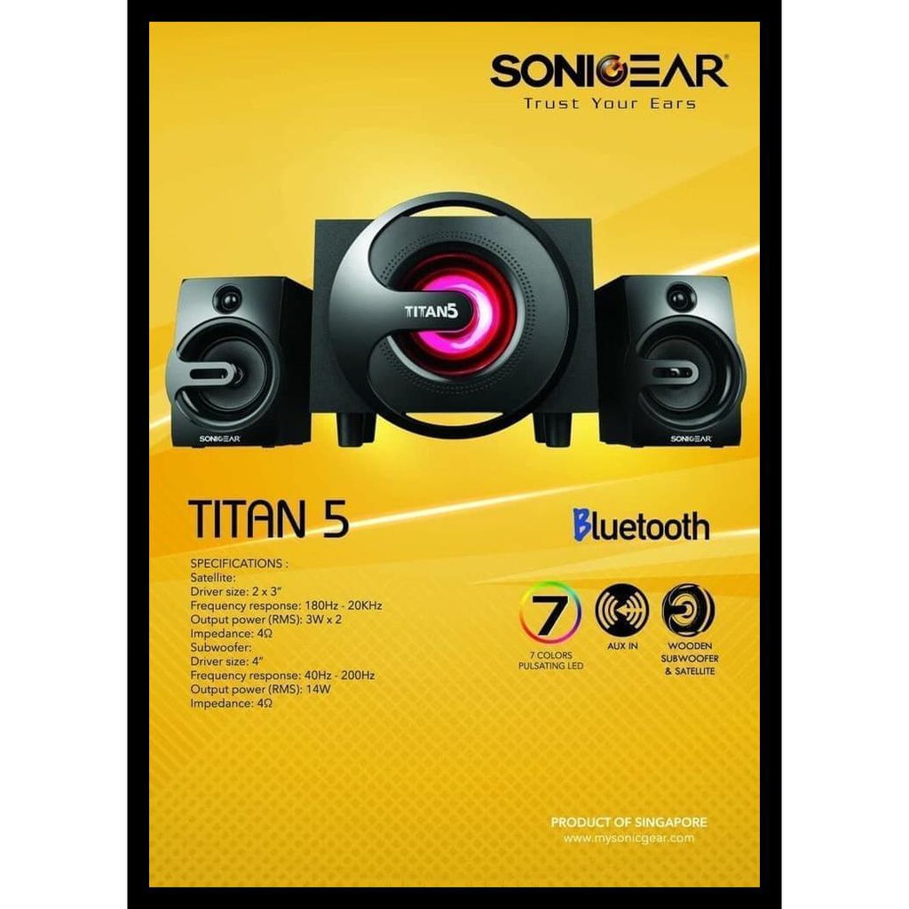 Promo Murah Speaker Sonicgear Titan 5 Btmi Cuci Gudang