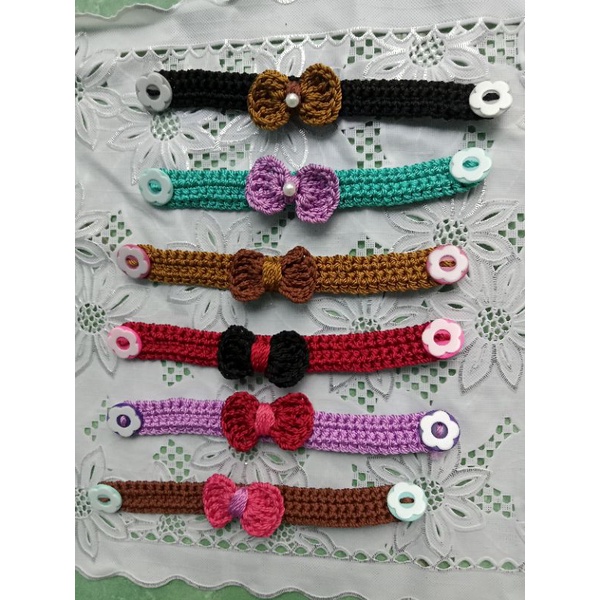 Konektor Rajut Masker/Konektor Masker Rajut Motif Pita