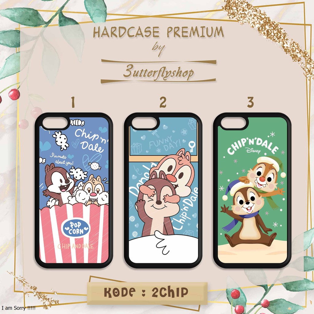 [HARDCASE] Chip n Dale Cartoon casing case Oppo Vivo Realme Redmi Xiaomi Samsung Iphone