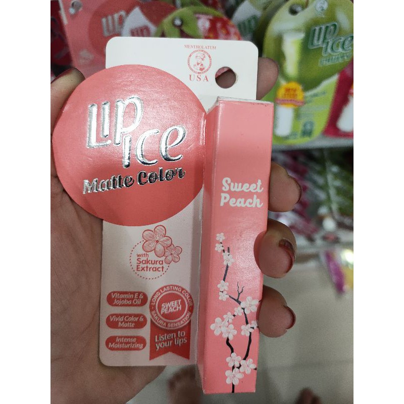 lip ice matte sweet peach