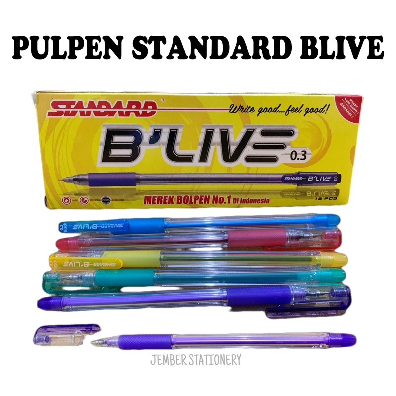 (12pcs) STANDARD Pen BLIVE | Bulpen B’Live | BLIVE | B-Live