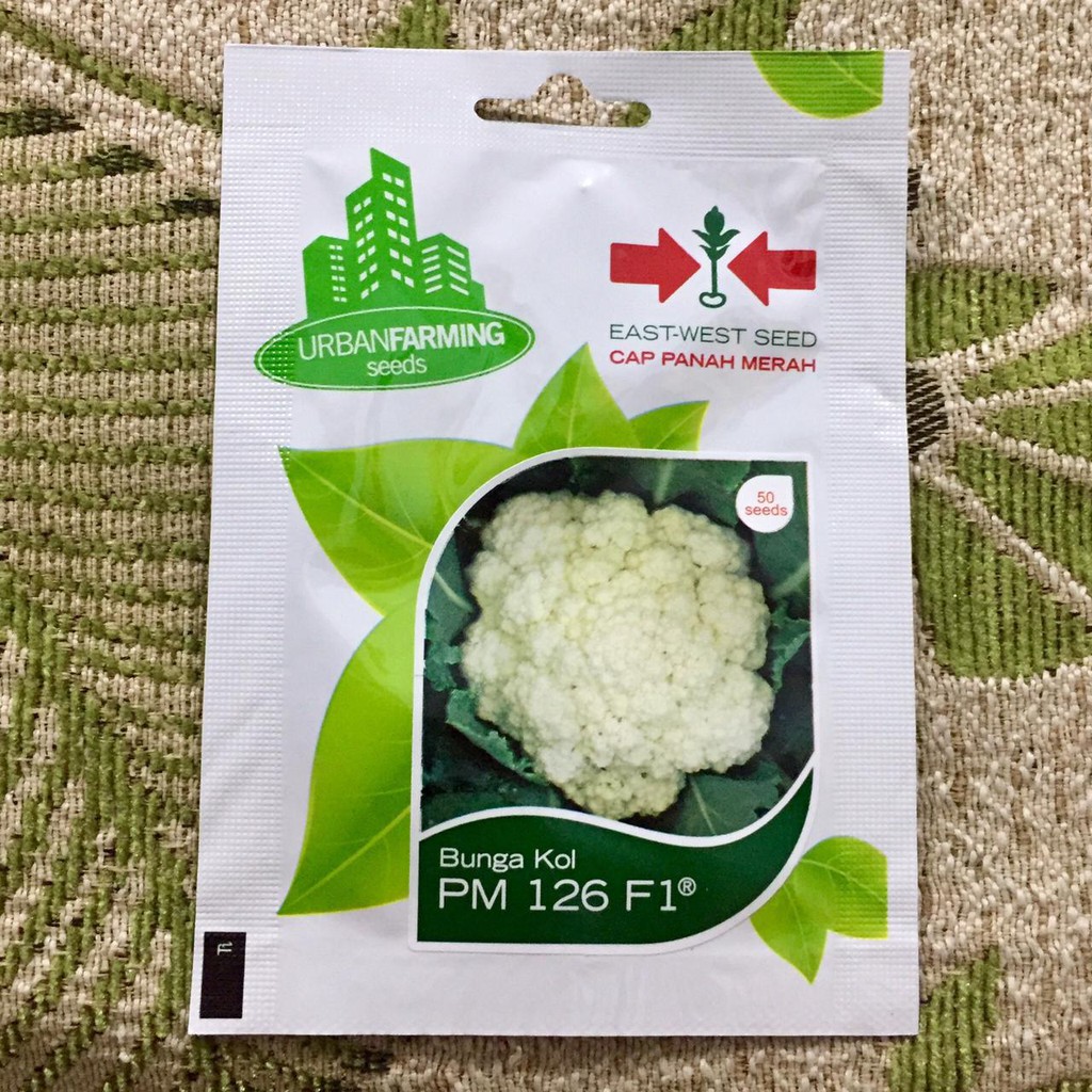 Benih Bibit Kembang Bunga Kol PM 126 F1 Tropis cap Panah Merah PPouch Kemasan asli