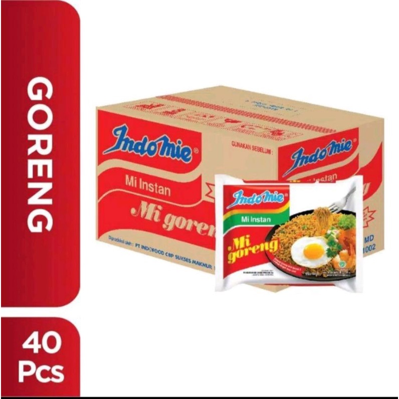 

INDOMIE GORENG (KARTONAN ISI 40)