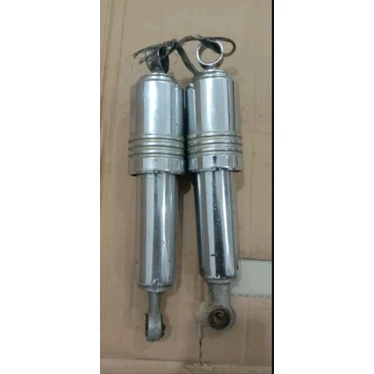 Shock Breaker belakang Yamaha Alfa 100 chrome krim original kanan kiri bahan