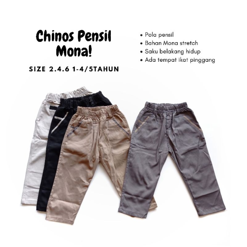 Celana Anak Laki Laki  1 - 5 Tahun Chino Chinos Panjang Cowok