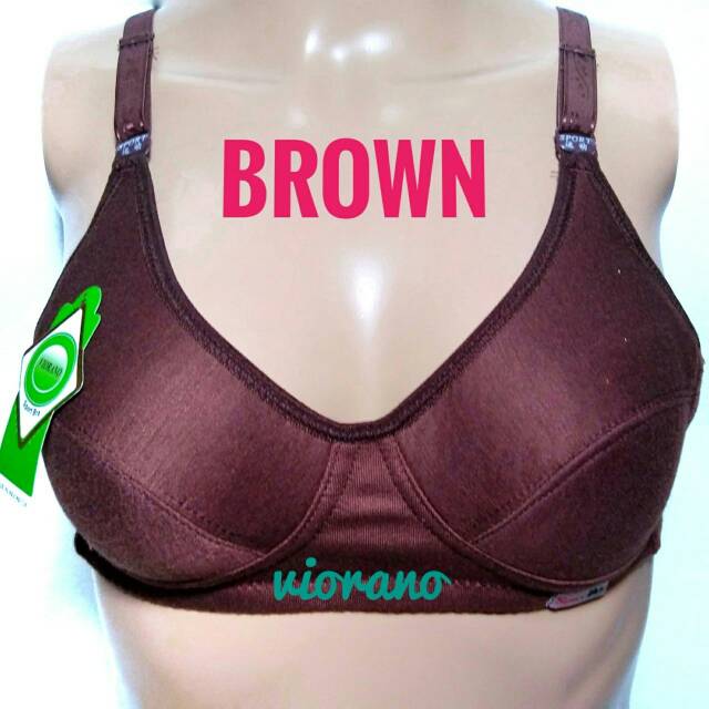 BIG SALE Termurah Bh Wanita Sport Bra Viorano Tanpa Kawat Size 34-46 / Bra Wanita Katun Adem Kait 2