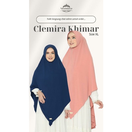 Khimar Clemira Size XL Valenshaqueen Hijab // Bergo Daily Jersey Jumbo
