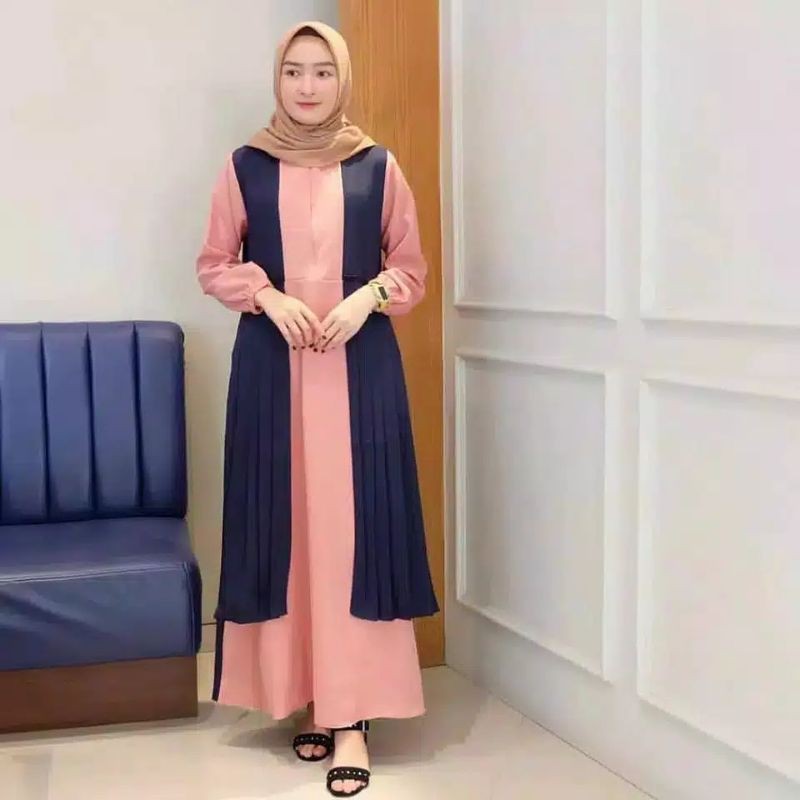 Monica dress gamis muslim