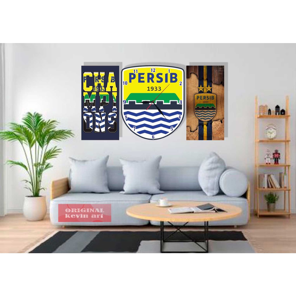 JAM DINDING BESAR KAYU UNIK LOGO PERSIB BANDUNG CUSTOM TEMPEL DINDING AESTHETIC KARAKTER KALIGRAFI AESTHETIC MURAH BAGUS 3d DEKORASI DINDING MINIMALIS 1 SET MEWAH WALL DECOR KOLEKSI HADIAH KADO PERNIKAHAN ULANG TAHUN WISUDA KOLEKSI KLUB BOLA NASIONAL