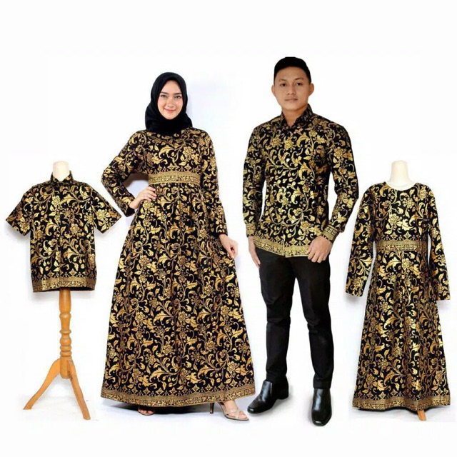 Jual BAJU BATIK COUPLE KELUARGA BAKUNG ORI FULL PRADA SARIMBIT BATIK