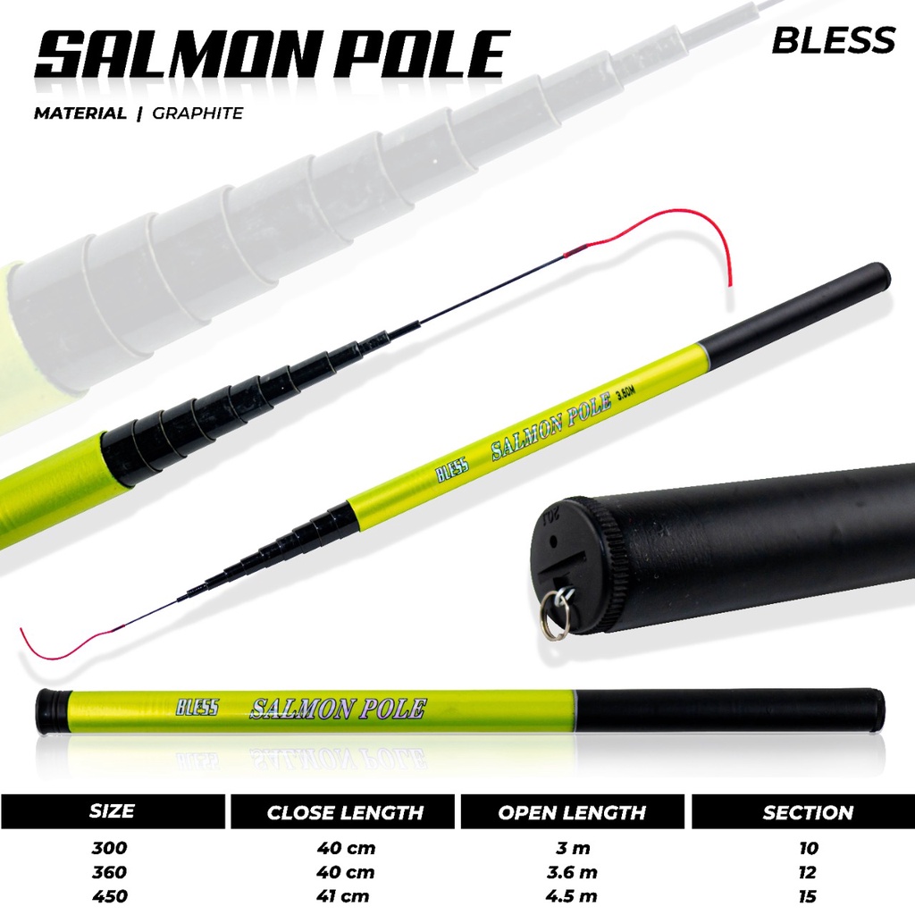 JORAN TEGEK SALMON POLE || JORAN BLESS SALMON POLE 300 360 450