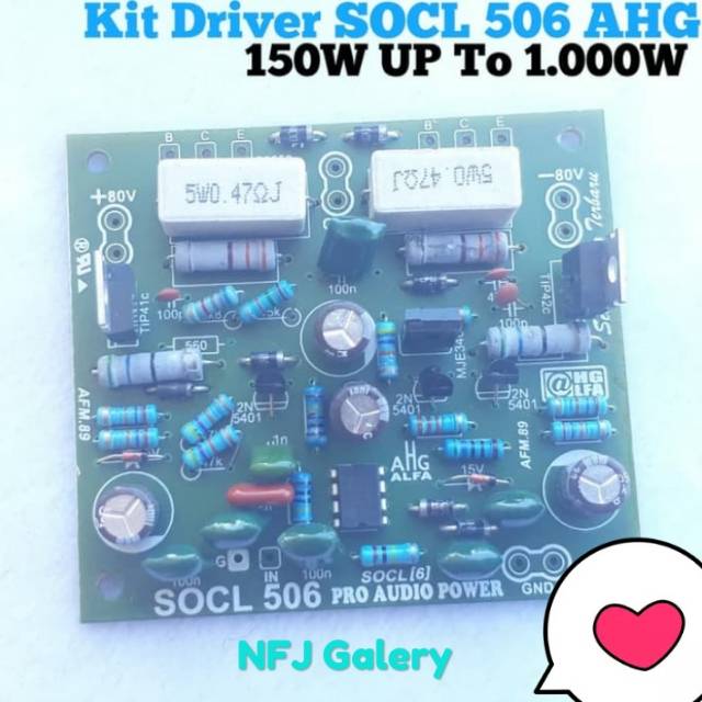 Karakter Driver Stereo Power bti Pekakas KIT Driver SOCL 506 500W 150W Up 1000W Original 100% SOCL