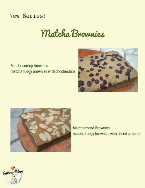 Fudgy Matcha Brownies