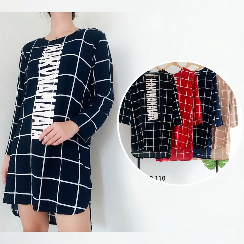 dress lurus straight line brand mosco big size fit to XXL bahan sifon jeruk waffle stretch melar Jum