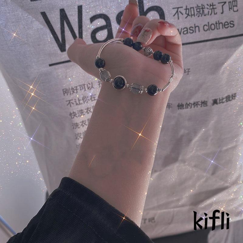 Gelang Batu Opal Moonstone Kristal Gaya Kuno Untuk Pria Dan Wanita