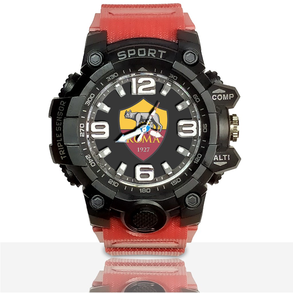 Jam Tangan Custom ROMA Ruber- Water Resistant