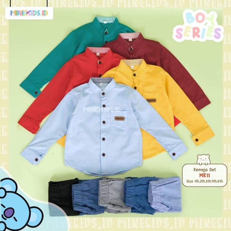 Setelan Kemeja MinieKids Size : 1-5th