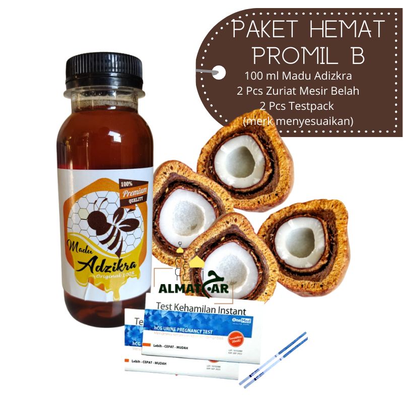 Promil Paket Hemat (Zuriat 2pcs, Madu 100ml dan 2pcs testpack)