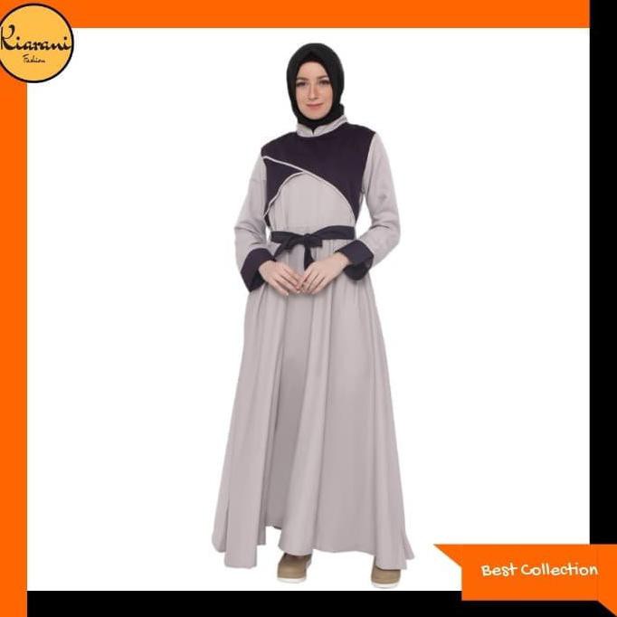 Gamis Syari Wanita - Baju Gamis Wanita 096 - Abu-Abu, M